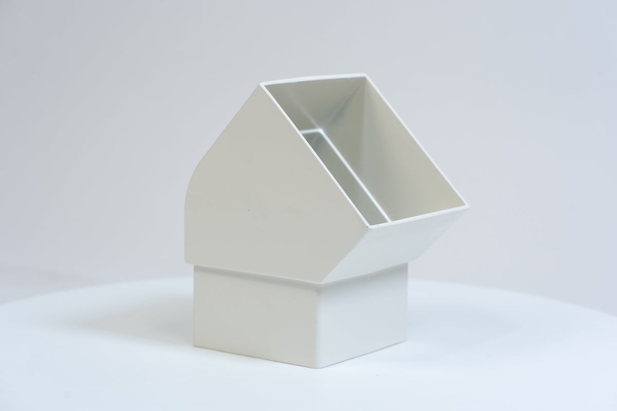 Aluminium HWA Bocht 45° Vierkant 100 mm Crème RAL-9001