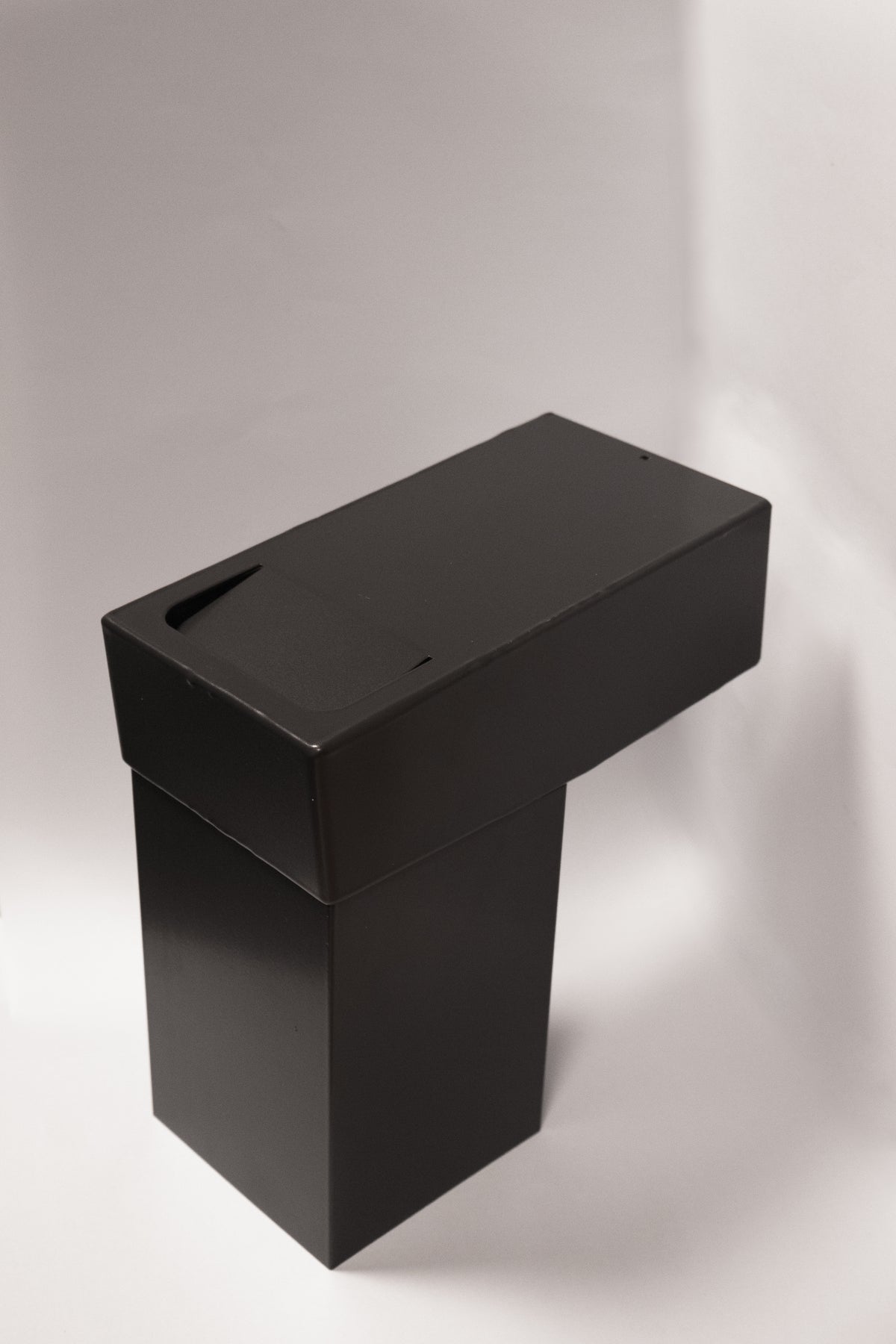 Alu Stadsuitloop Vierkant 100 mm 60x100 mm Diameter 75 mm Antraciet RAL-7016