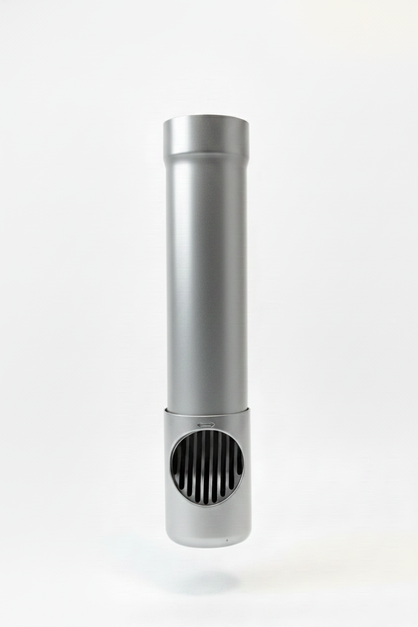 Aluminium Draaibare Bladafscheider Ø 100 mm - RAL-9006