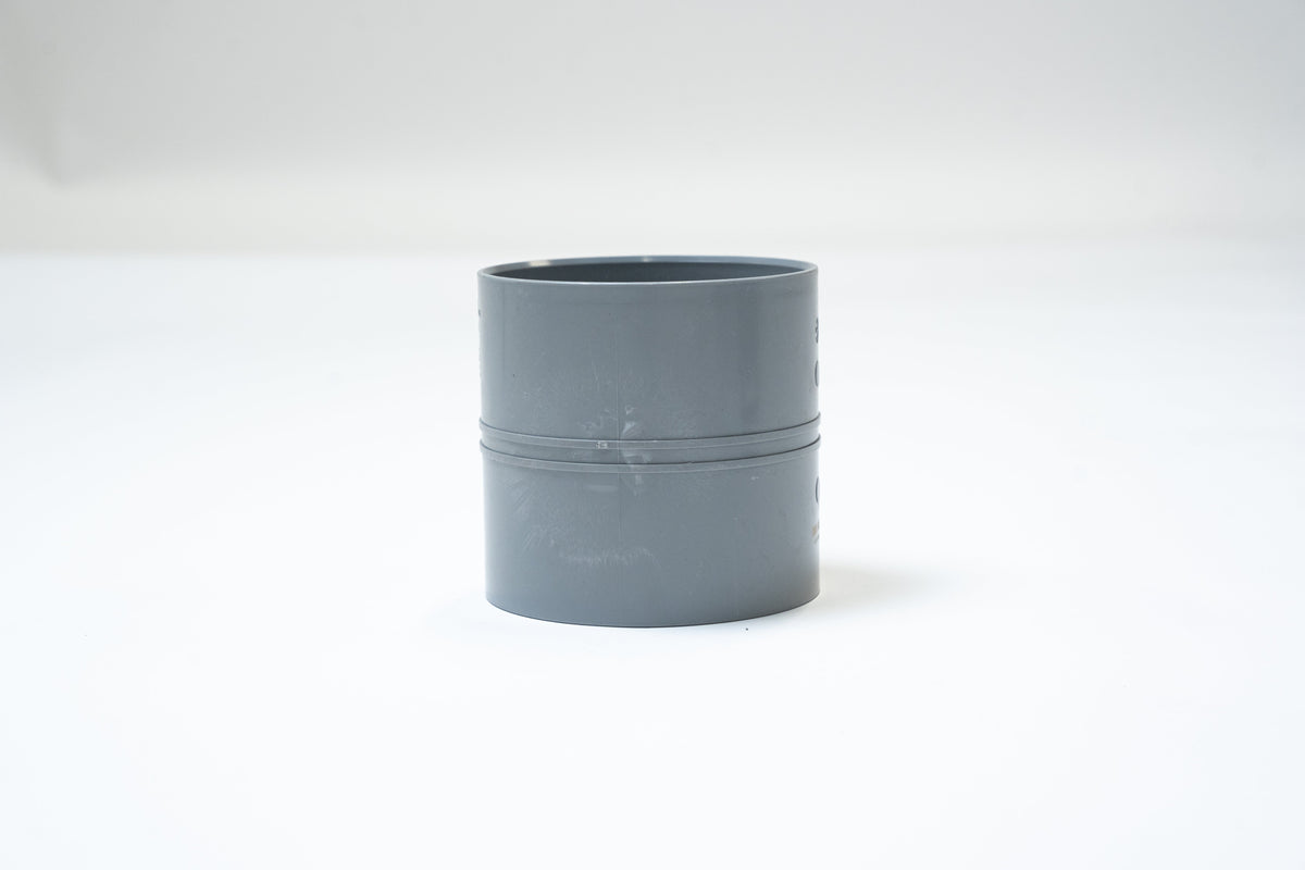 HWA mof, PVC, grijs, 125/125 (per stuk)