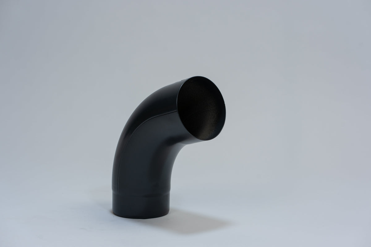 Aluminium HWA Bocht 72° Rond Ø80 mm Antraciet RAL-7016