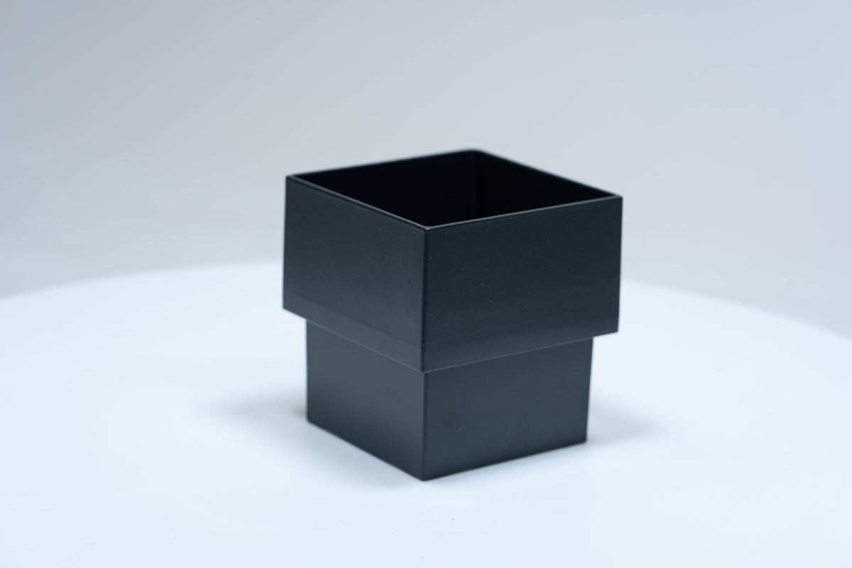 Aluminium HWA Mof Vierkant 80 mm Antraciet RAL-7016