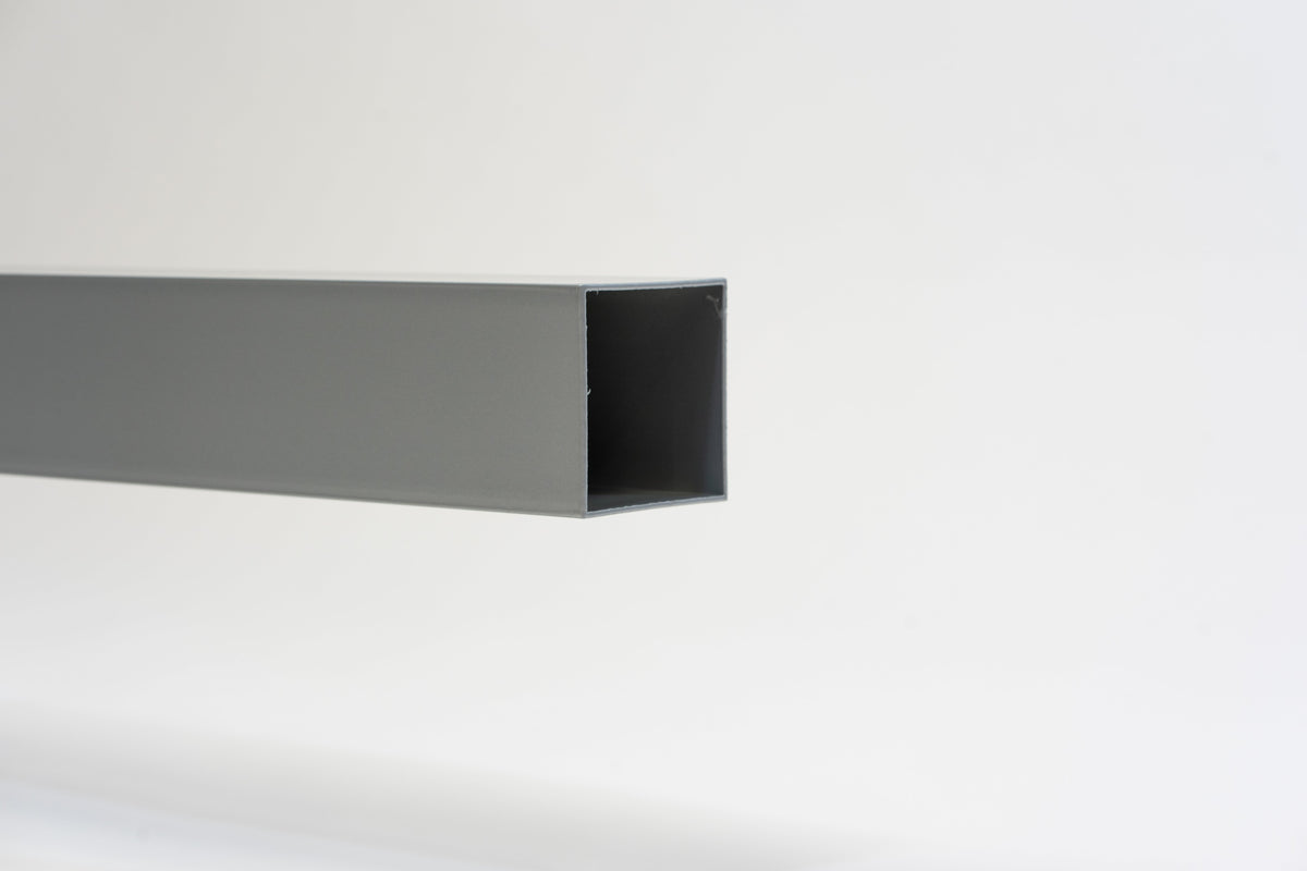 Aluminium HWA Buis Vierkant 80 mm Zilver RAL-9006