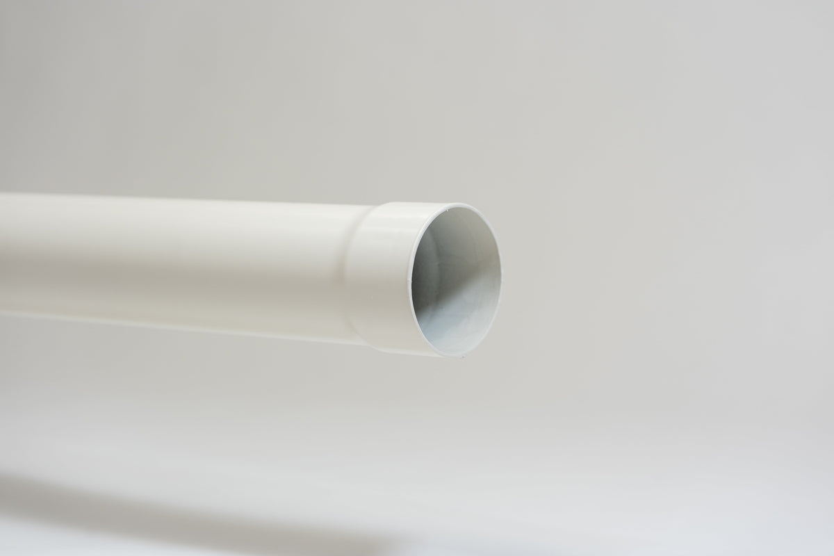 Aluminium HWA Buis Rond Ø80 mm Crème RAL-9001