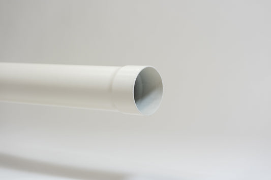 Aluminium HWA Buis Rond Ø80 mm Crème RAL-9001