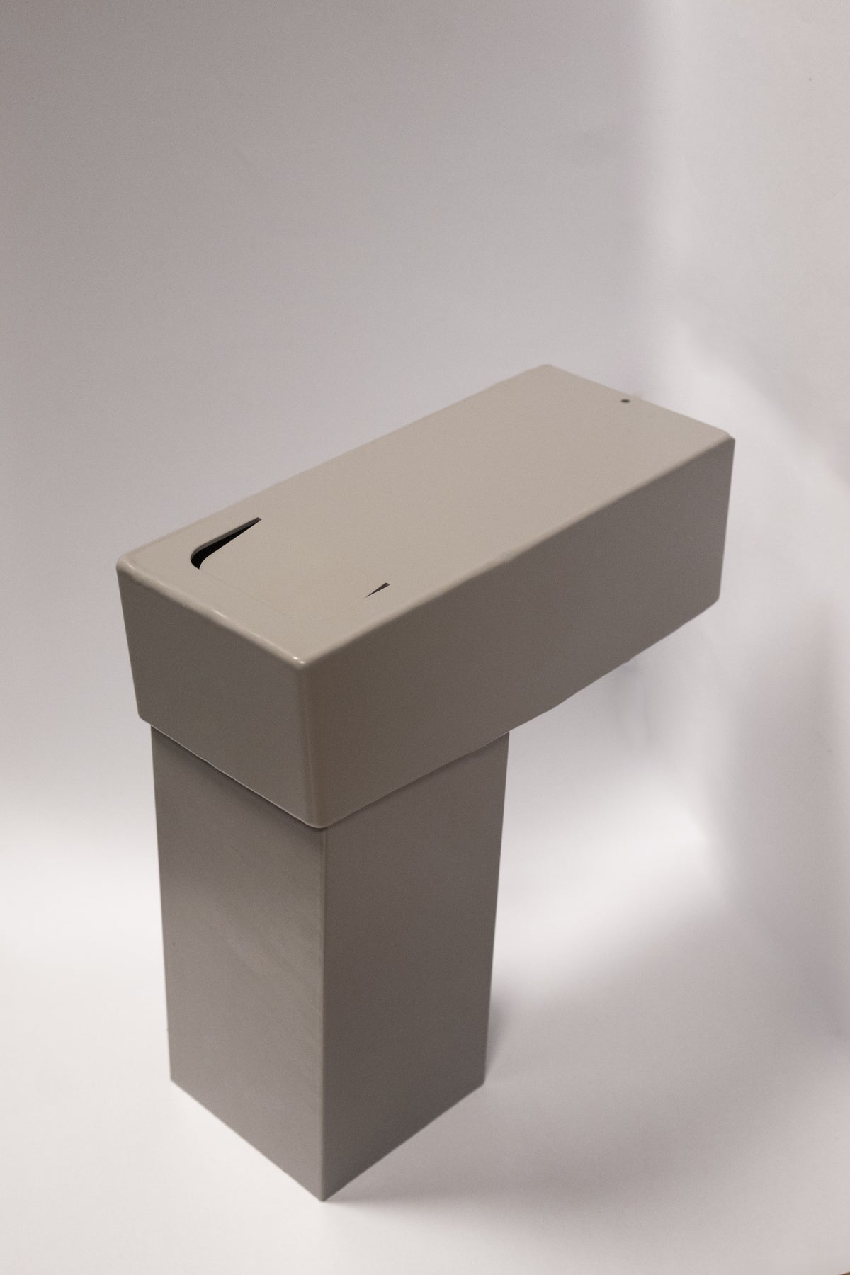 Alu Stadsuitloop Vierkant 80 mm 60x80 mm Diameter 75 mm Grijs RAL-7036