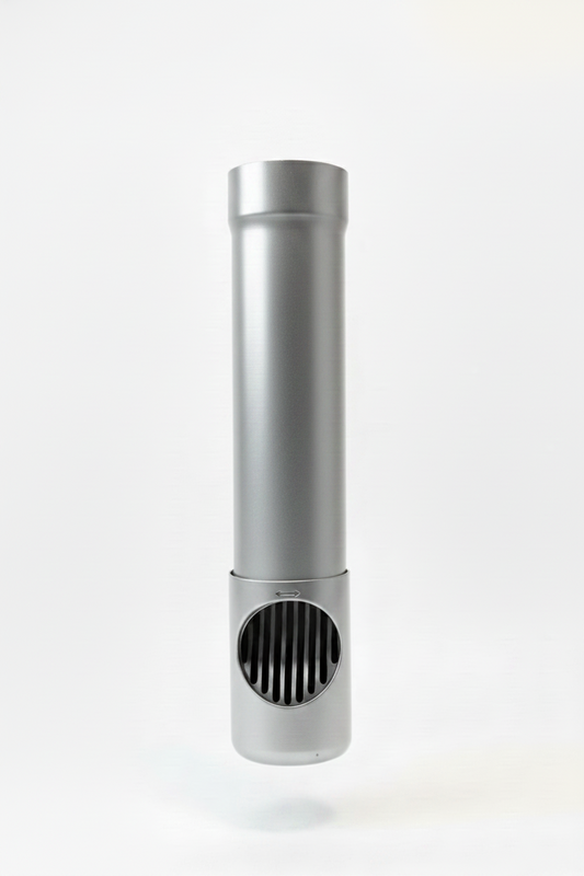 Aluminium Draaibare Bladafscheider Ø 100 mm - RAL-9006