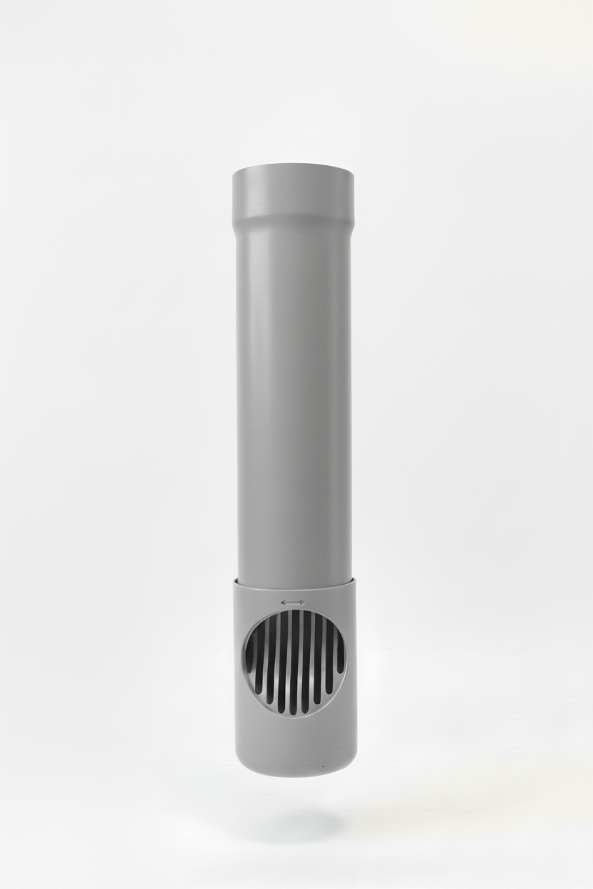 Aluminium Draaibare Bladafscheider Ø 80 mm - RAL-7036