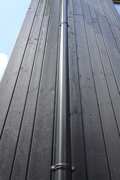 Aluminium HWA Buis Rond Ø80 mm Antraciet RAL-7016