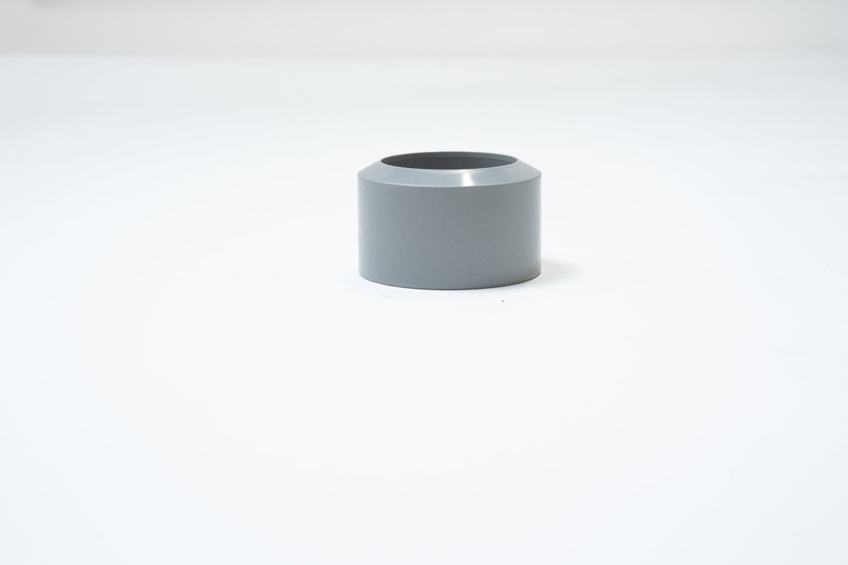 HWA verloopring, PVC, grijs, 110 x 80 (per stuk)