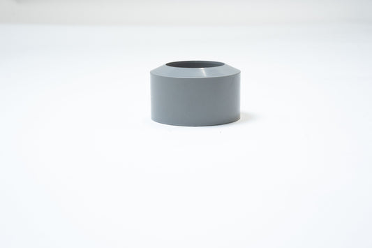 HWA verloopring, PVC, grijs, 125 x 80 (per stuk)