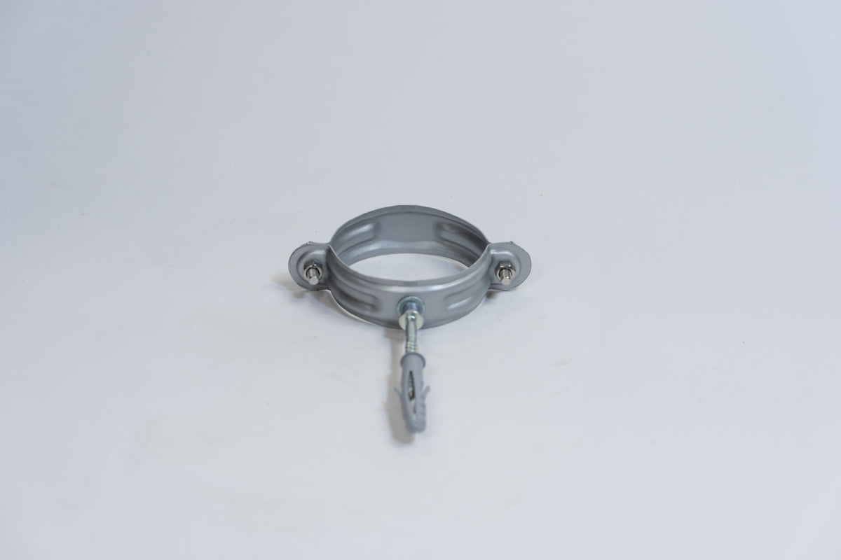 Aluminium HWA Beugel Rond Buis Ø80 mm Zilver RAL-9006
