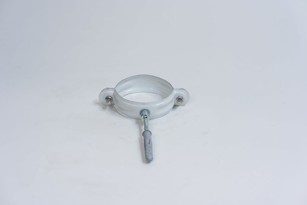 Aluminium HWA Beugel Rond Buis Ø80 mm Wit-RAL9010