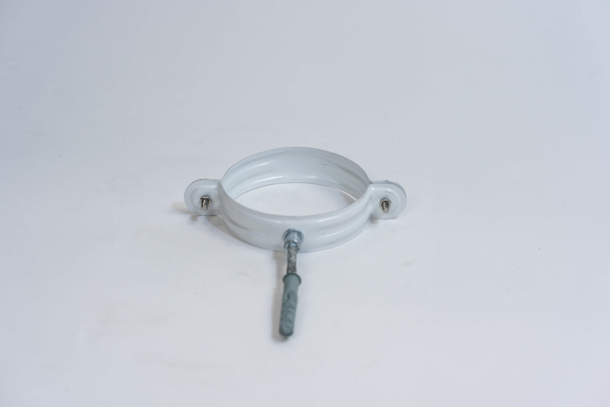Aluminium HWA Beugel Rond Buis Ø100 mm Wit RAL-9010