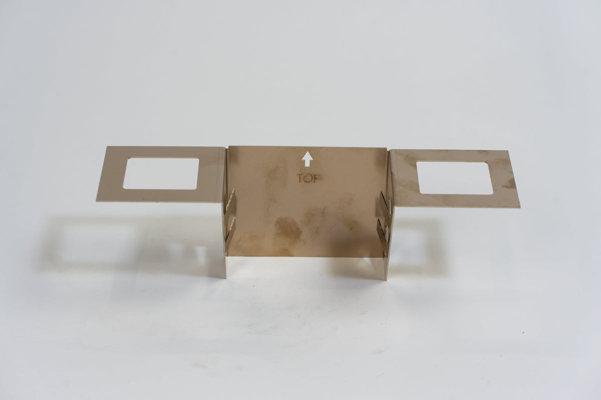 RVS Inmetselbeugel Vierkante HWA Buis 100 mm