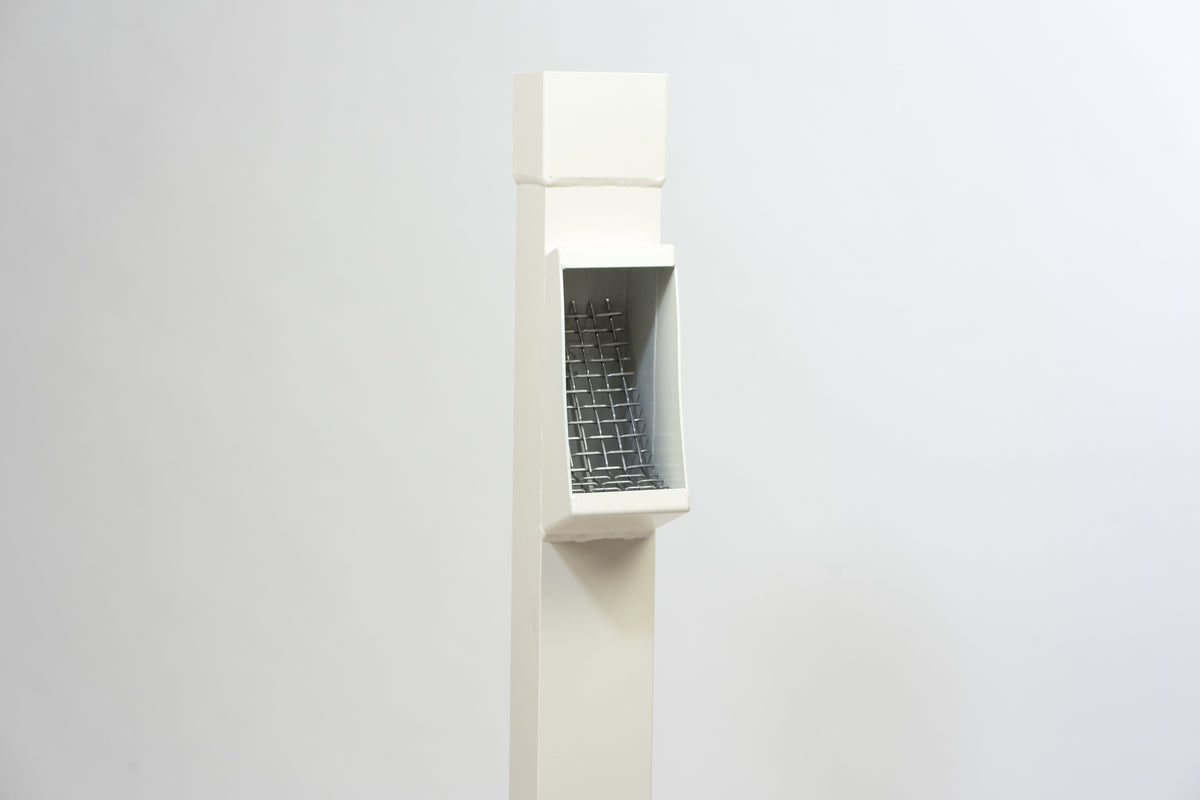 Aluminium HWA Bladafscheider Vierkant 80 mm Crème RAL-9001