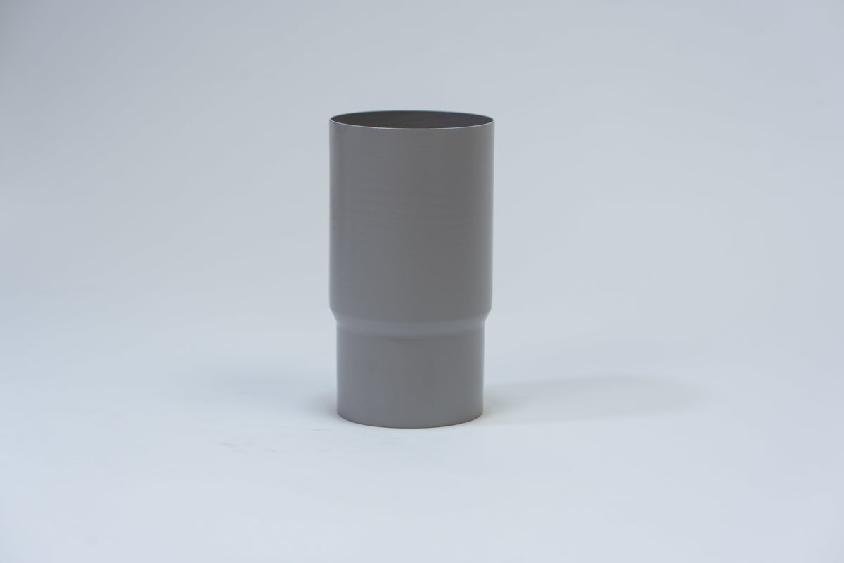 Aluminium HWA Schuifmof Rond Ø80 mm Grijs RAL-7036 (h = 150 mm)