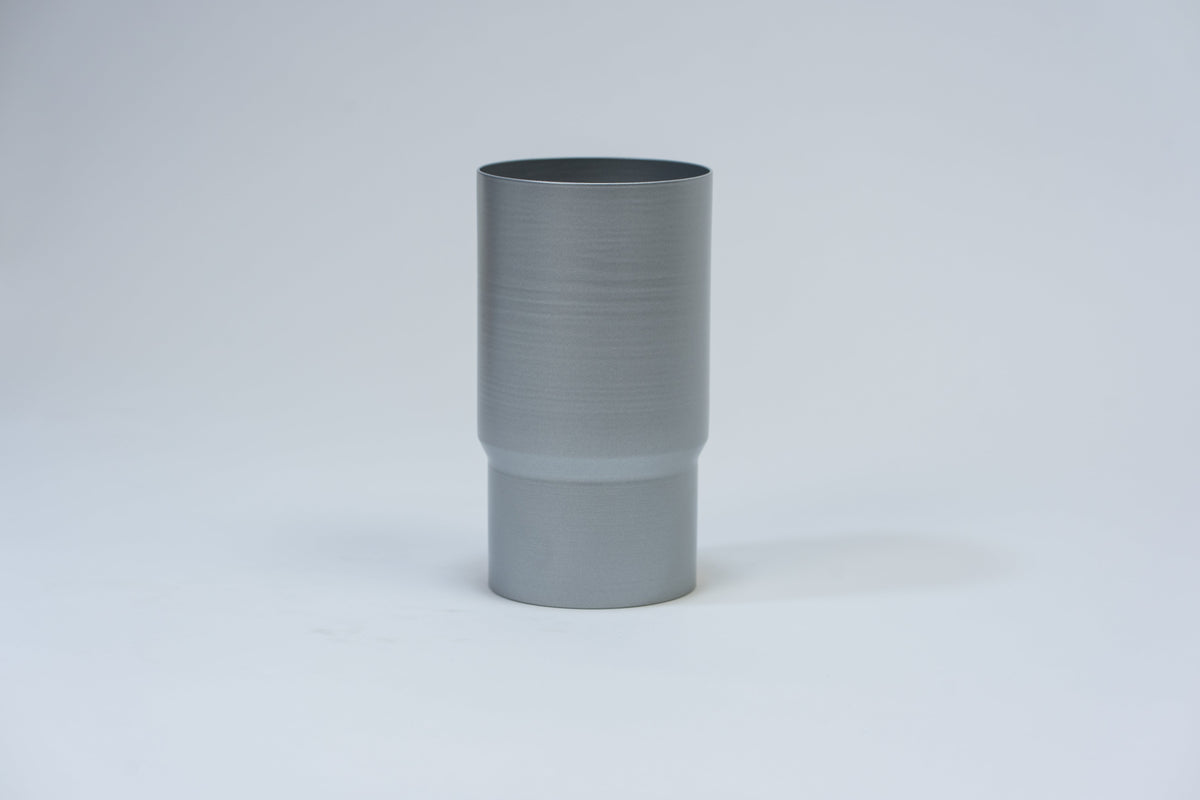 Aluminium HWA Schuifmof Rond Ø80 mm Zilver RAL-9006 (h = 150 mm)