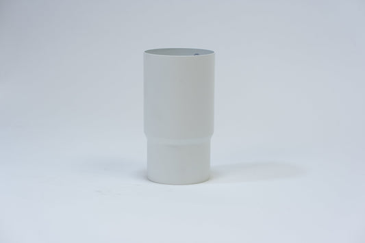 Aluminium HWA Schuifmof Rond Ø80 mm Wit RAL-9010 (h = 150 mm)