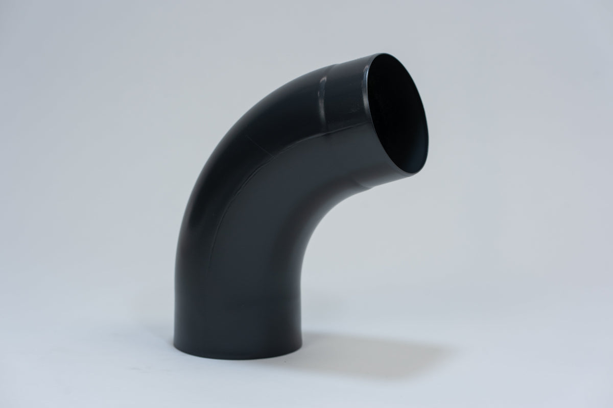 Aluminium HWA Bocht 72° Rond Ø100 mm Antraciet RAL-7016