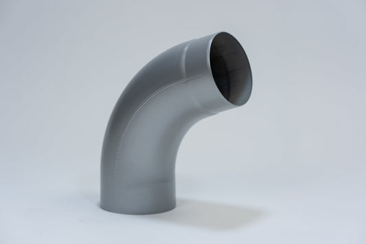 Aluminium HWA Bocht 72° Rond Ø100 mm Zilver RAL-9006