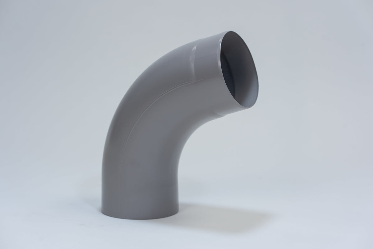 Aluminium HWA Bocht 72° Rond Ø100 mm Grijs RAL-7036