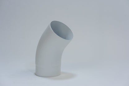 Aluminium HWA Bocht 40° Rond Ø100 mm Wit RAL-9010