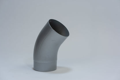 Aluminium HWA Bocht 40° Rond Ø100 mm Zilver RAL-9006
