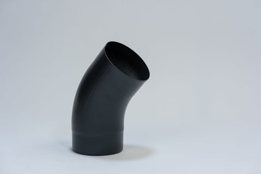 Aluminium HWA Bocht 40° Rond Ø100 mm Antraciet RAL-7016
