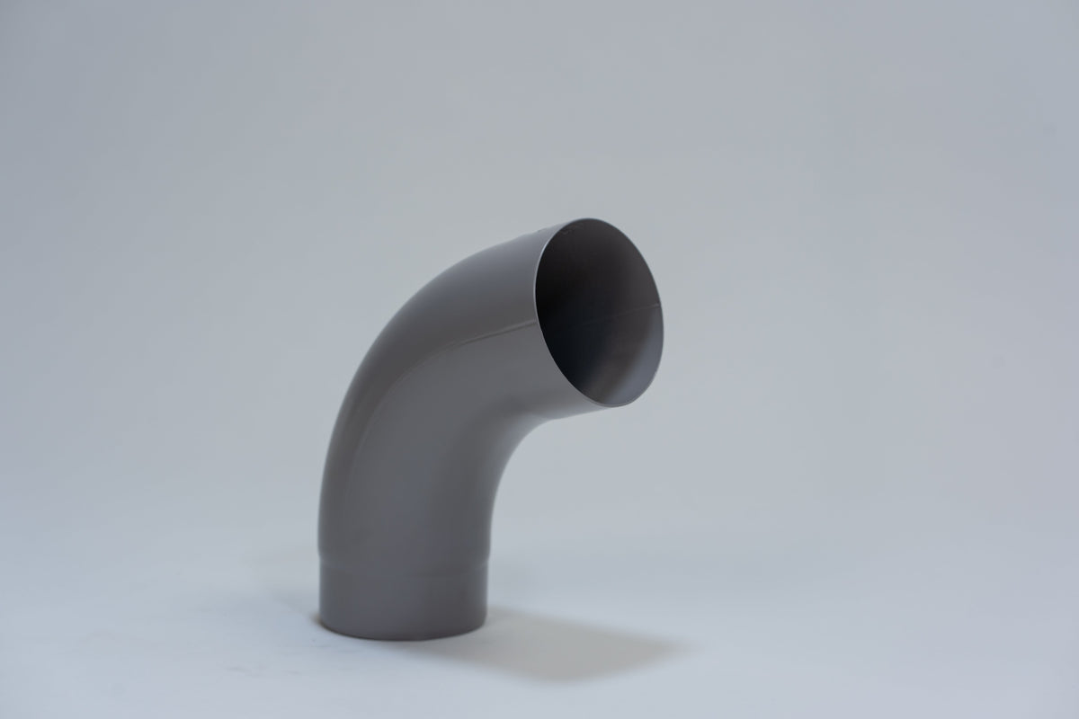 Aluminium HWA Bocht 72° Rond Ø80 mm Grijs RAL-7036
