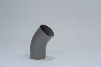 Aluminium HWA Bocht 40° Rond Ø80 mm Grijs RAL-7036