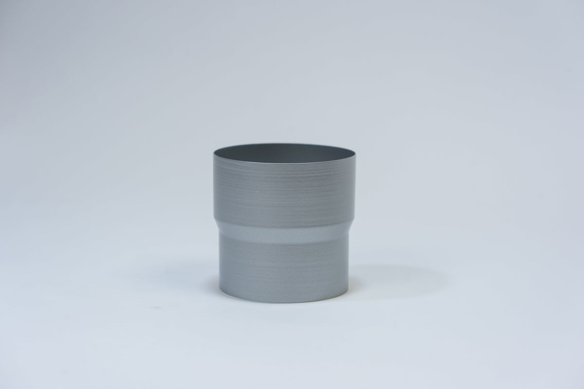 Aluminium HWA Mof Rond Ø100 mm Zilver RAL-9006