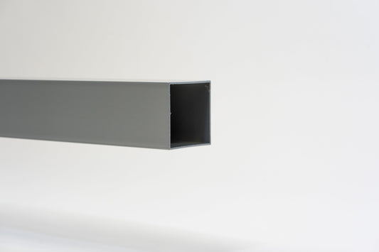 Aluminium HWA Buis Vierkant 80 mm Zilver RAL-9006