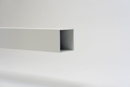 Aluminium HWA Buis Vierkant 80 mm Wit RAL-9010