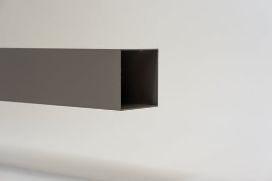 Aluminium HWA Buis Vierkant 100 mm Grijs RAL-7036