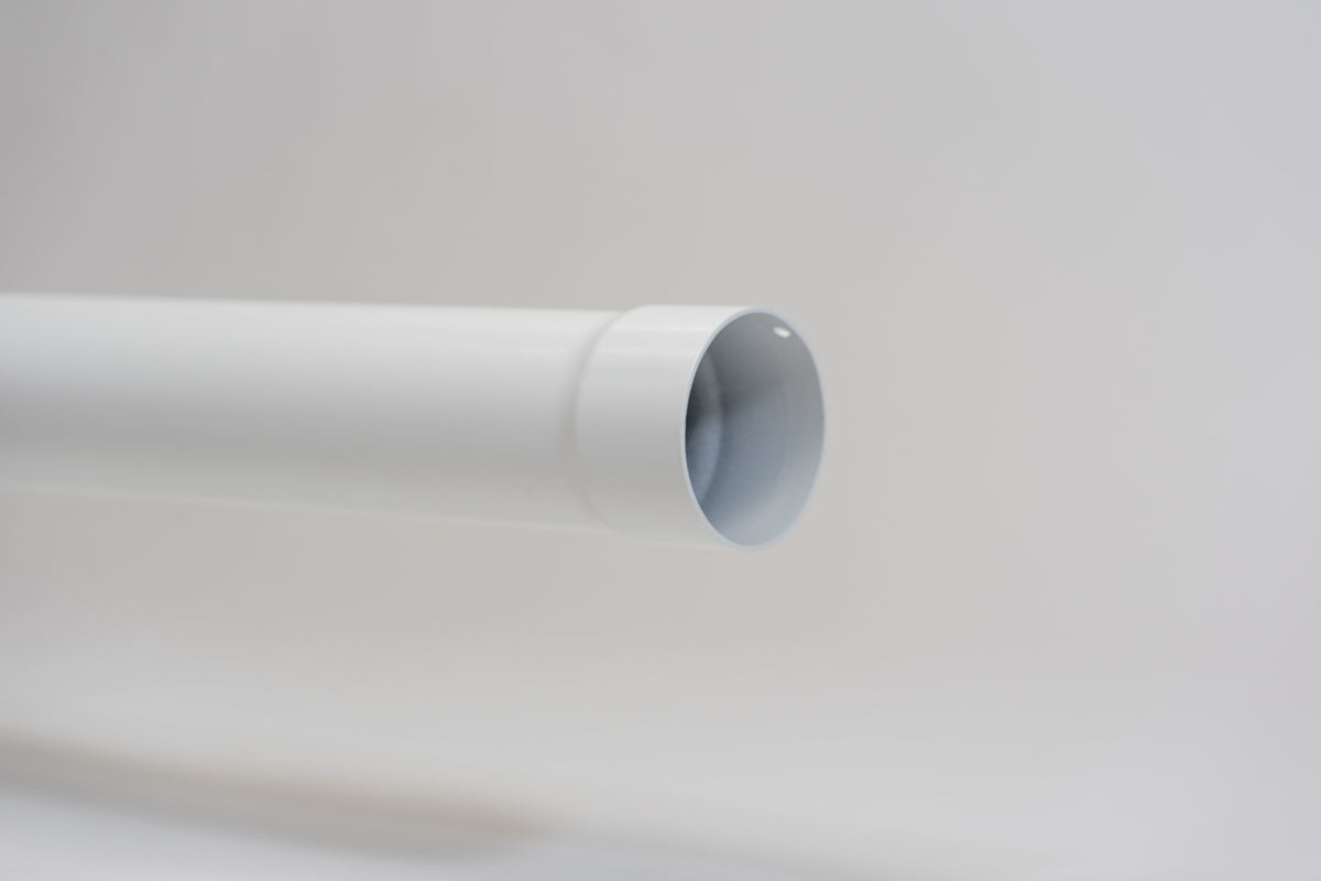 Aluminium HWA Buis Rond Ø80 mm Wit RAL-9010
