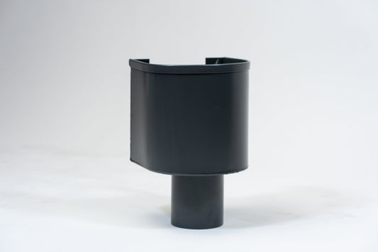 Aluminium Vergaarbak Rond 150x150 mm Ø80 mm Antraciet RAL-7016