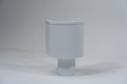 Aluminium Vergaarbak Rond 150x150 mm Ø80 mm Wit RAL-9010